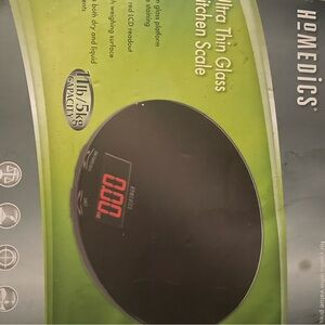Homedics Black Digital Kitchen Scale